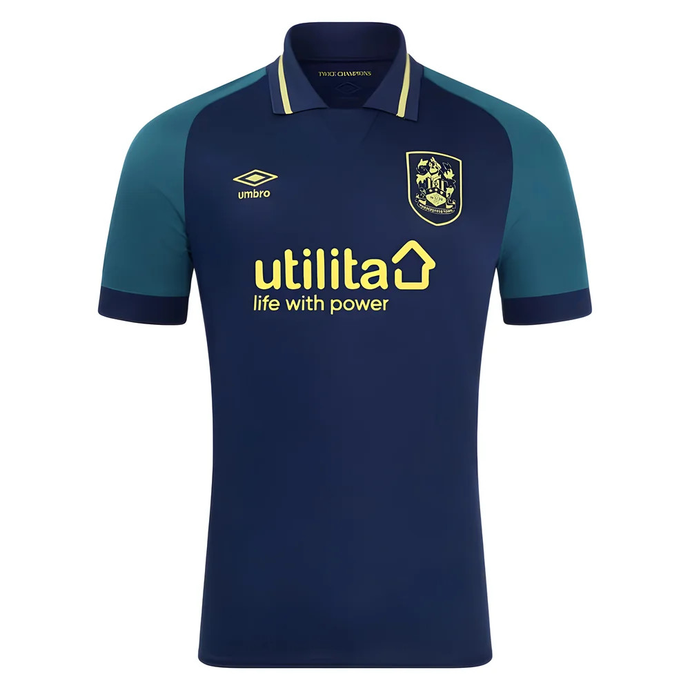 '24-'25 Huddersfield Town Away Shirt Polyester Made By: Umbro Men's Navy 4XL