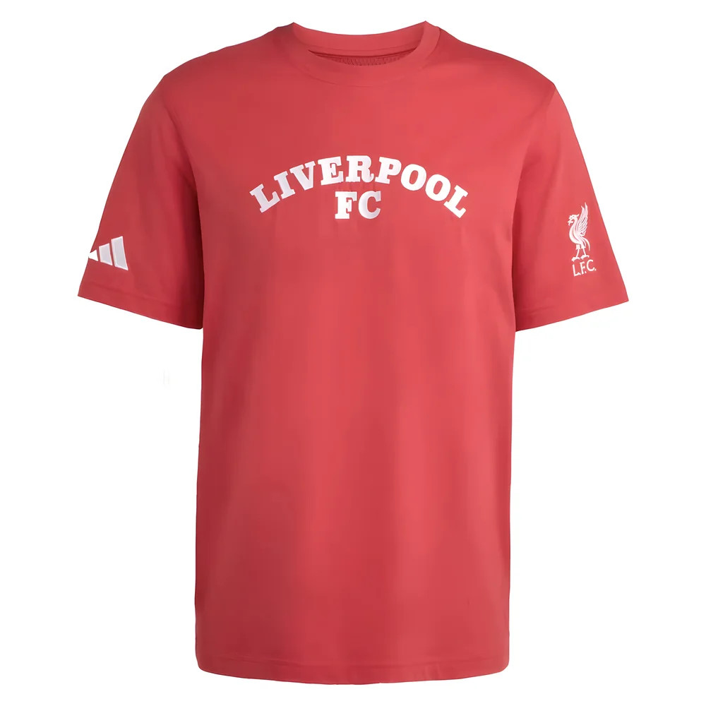 '25-'26 Liverpool Us Tee (Red) Polyester Made By: Adidas Men's Red Medium