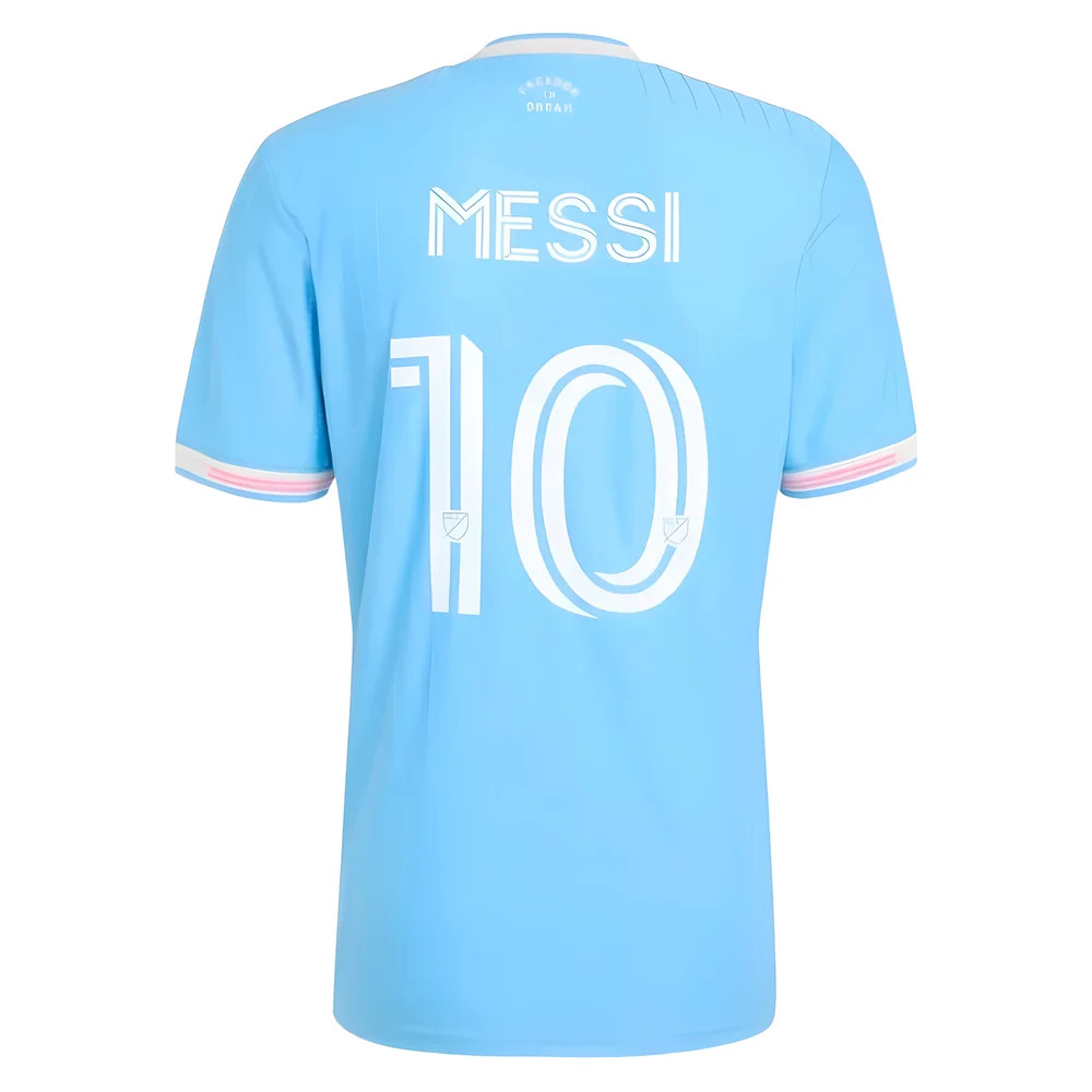 '25-'26 Inter Miami Lionel Messi Authentic Third Shirt Polyester Made By: Adidas Men's Blue Medium