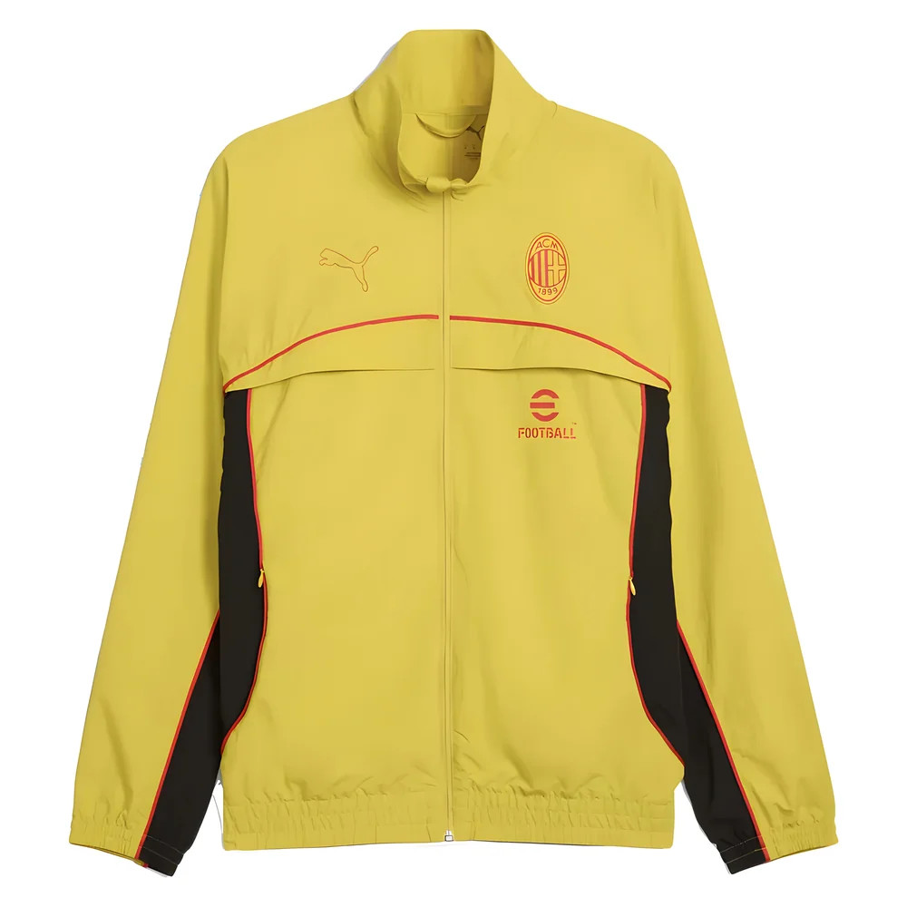 '25-'26 Ac Milan Ftblstatet Cellerator Jacket - Cl (Fresh Pear) Polyester Made By: Puma Men's Gold Small