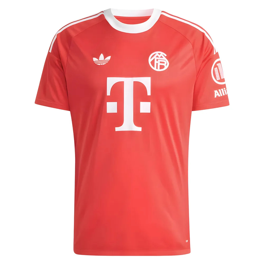 '25-'26 Bayern Munich Third Goalkeeper Shirt (Pure Ruby) Polyester Made By: Adidas Men's Red Medium