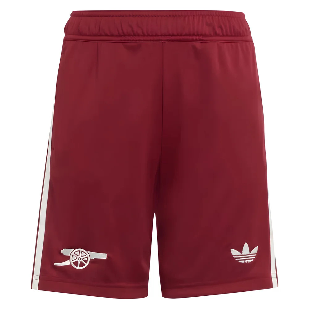 '25-'26 Arsenal Third Shorts (Burgundy) - Kids Polyester Made By: Adidas Unisex Kids Burgundy 22 Waist