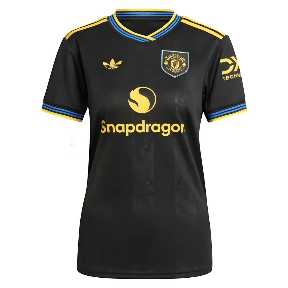 '25-'26 Man Utd Third Shirt () Polyester Manchester United Made By: Adidas Women's Black Medium