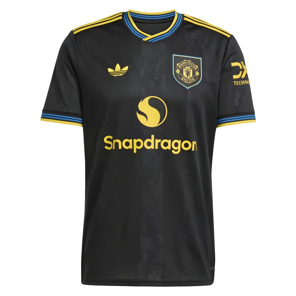 '25-'26 Manchester United Third Shirt Polyester Made By: Adidas Men's Black Medium