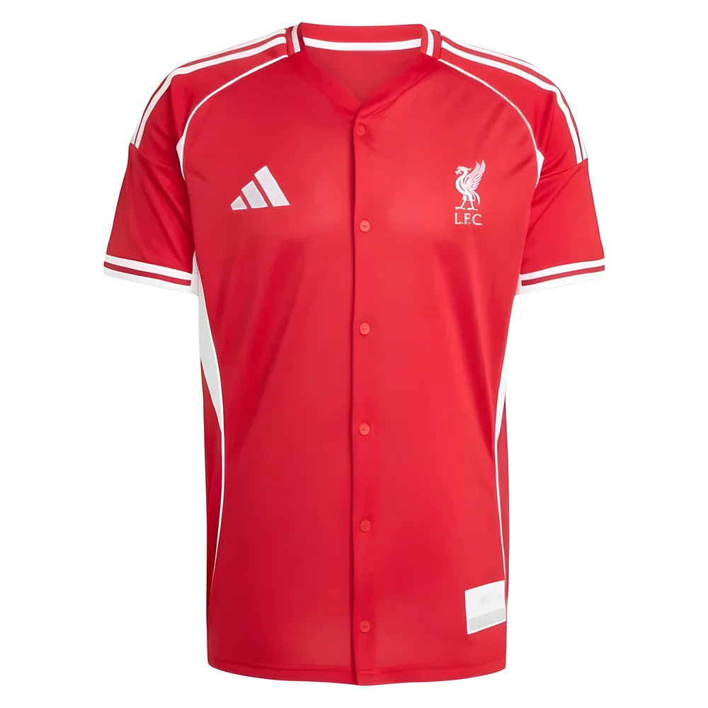 '25-'26 Liverpool Us Shirt (Red) Polyester Made By: Adidas Men's Red Small
