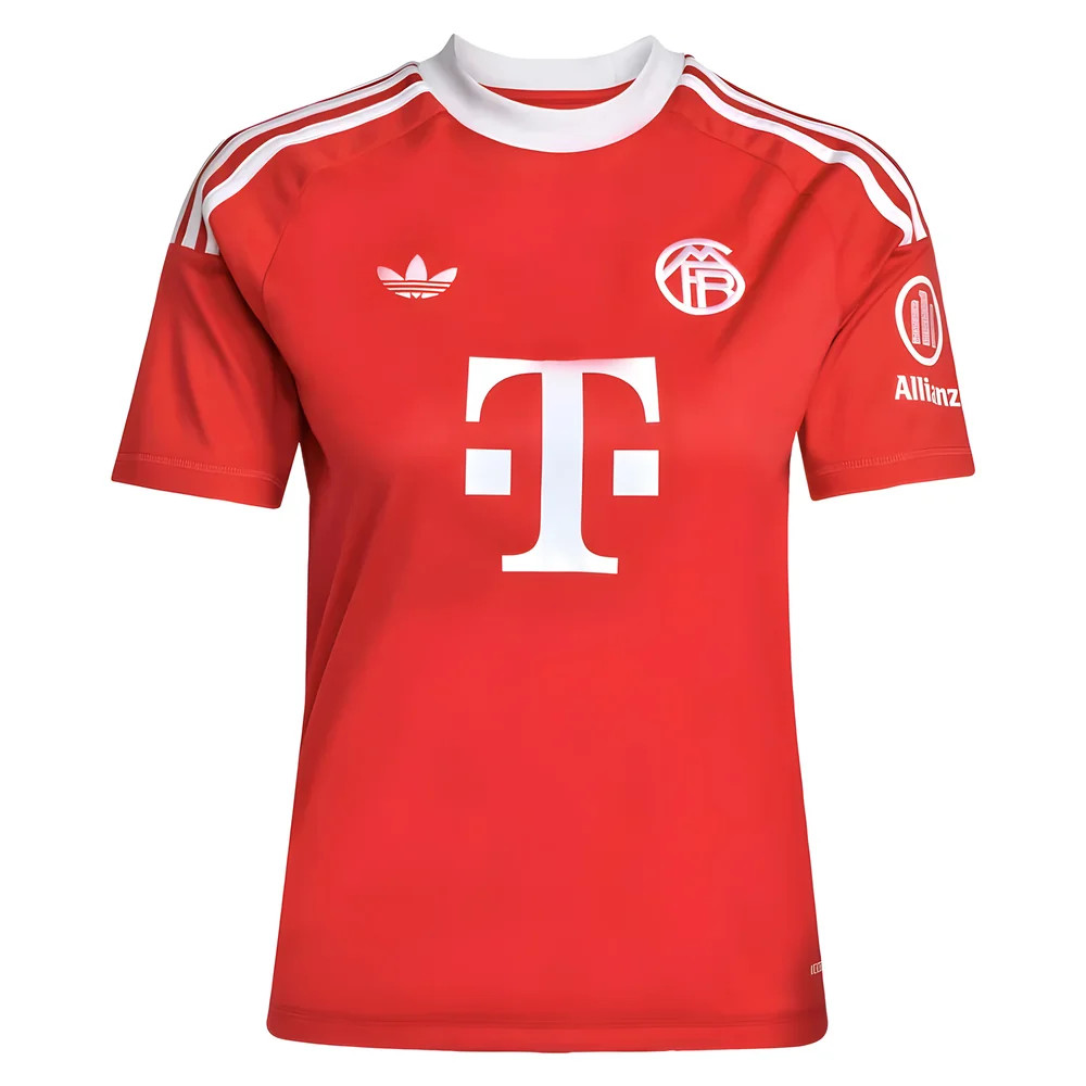 '25-'26 Bayern Munich Third Goalkeeper Shirt (Pure Ruby) - Kids 7-8 Polyester Made By: Adidas Unisex Kids Red Size 13-14
