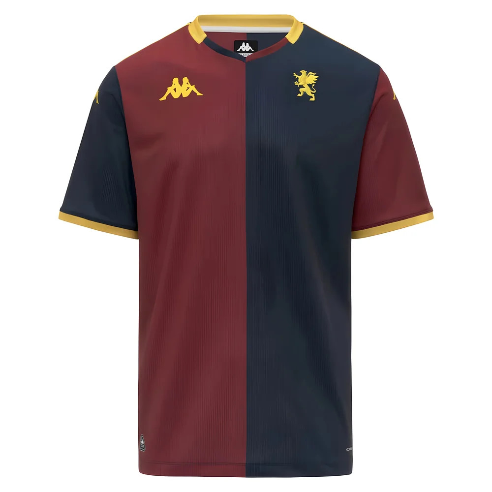 '25-'26 Genoa Home Shirt Polyester Made By: Kappa Men's Red Small