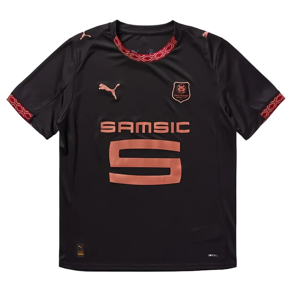 '25-'26 Stade Rennais Third Shirt Polyester Rennes Made By: Puma Men's Black Large