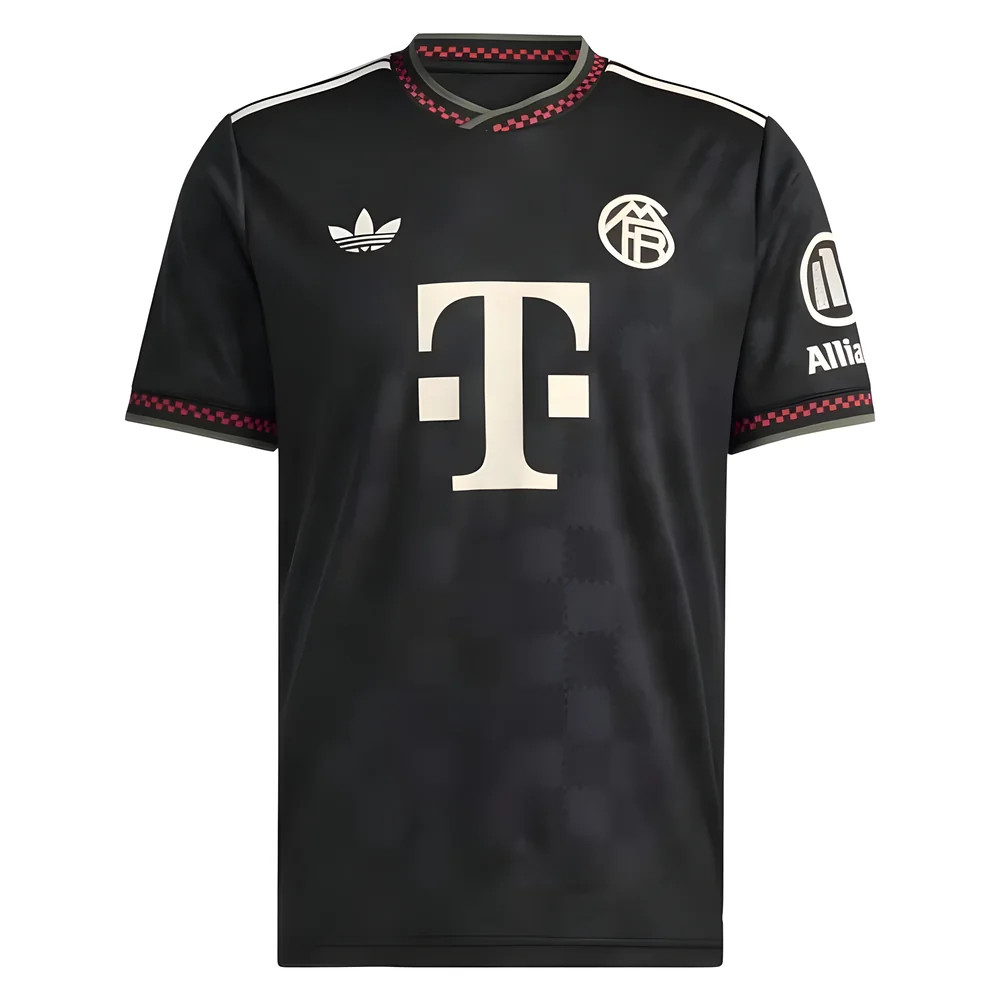 '25-'26 Bayern Munich Third Shirt Polyester Made By: Adidas Men's Black Large