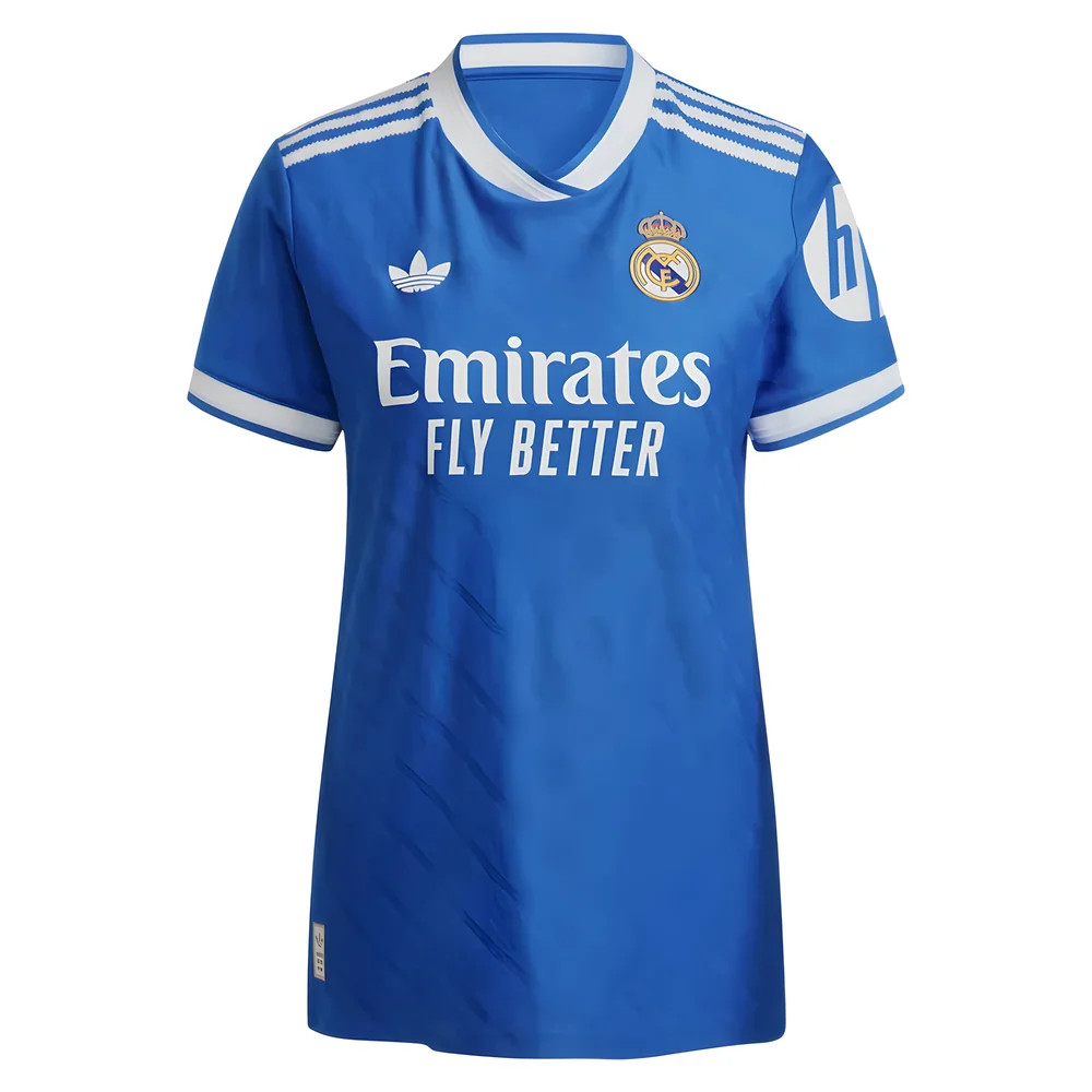 '25-'26 Real Madrid Authentic Third Shirt () Polyester Made By: Adidas Women's Blue Medium