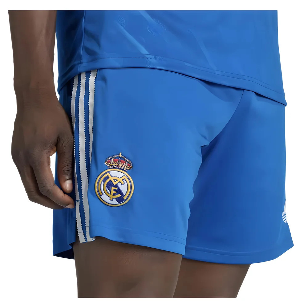 '25-'26 Real Madrid Third Shorts (Blue) Polyester Made By: Adidas Men's Blue Xxl