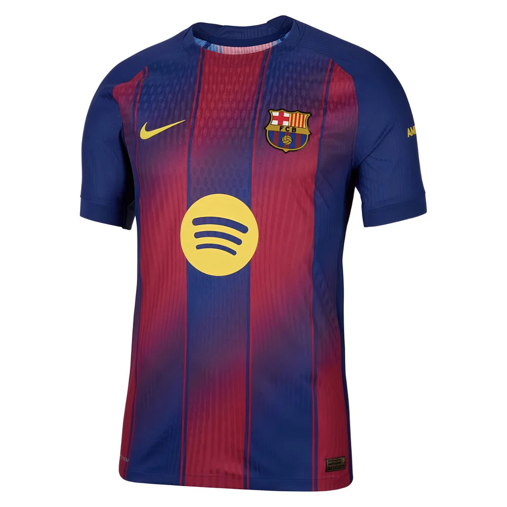 '25-'26 Barcelona Authentic Home Shirt Polyester Made By: Nike Men's Blue Extra Large