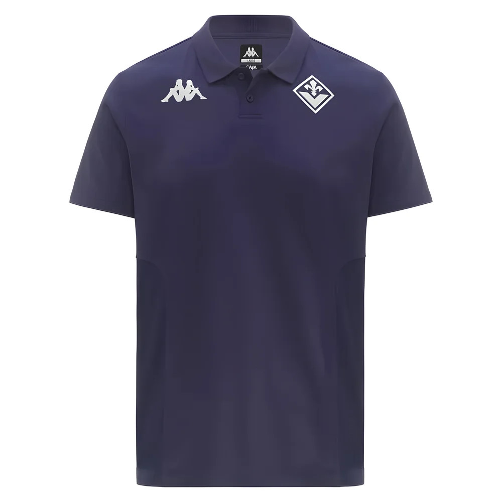 '25-'26 Fiorentina Presentation Polo Shirt (Navy) Polyester Made By: Kappa Men's Navy Medium