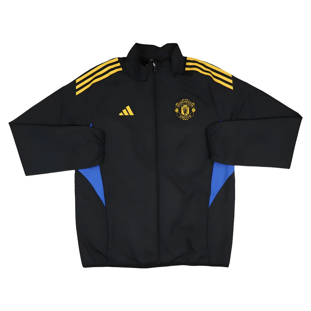 '25-'26 Man Utd Eu Presentation Jacket (Black) Polyester Manchester United Made By: Adidas Men's Black Medium