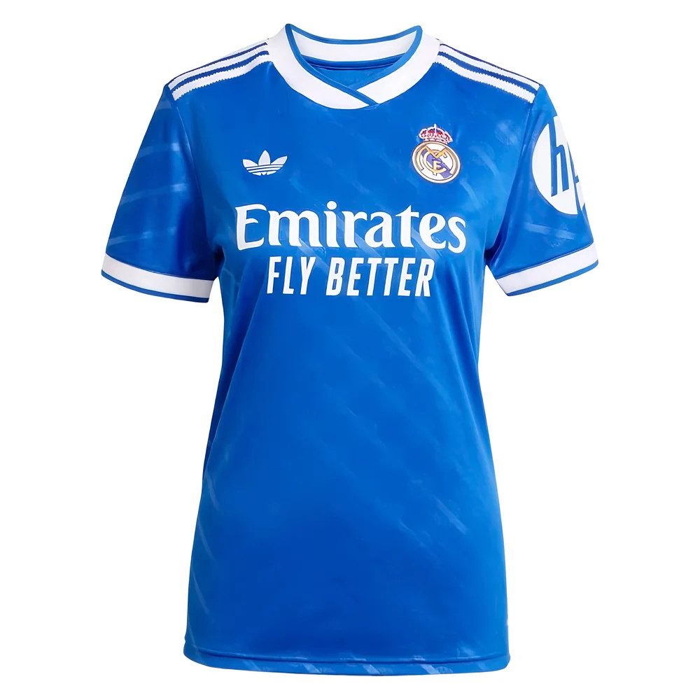 '25-'26 Real Madrid Third Shirt () Polyester Made By: Adidas Women's Blue Xxl
