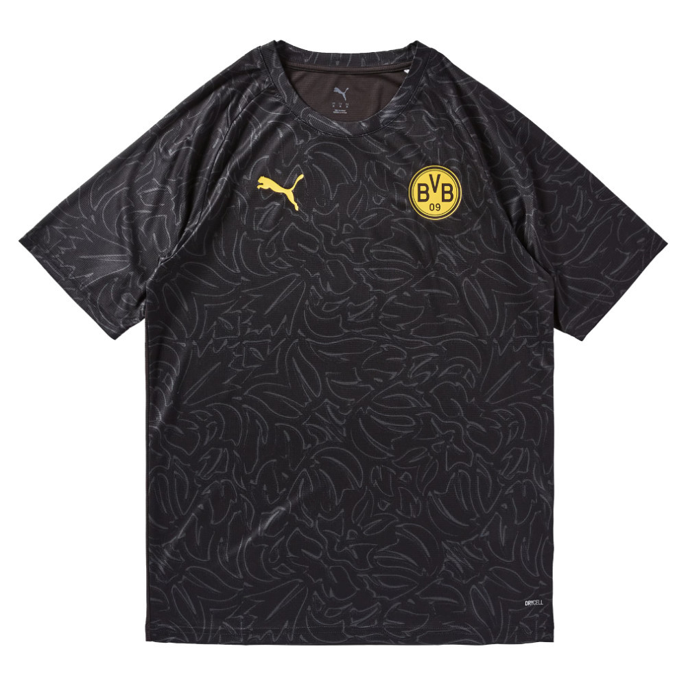 '25-'26 Borussia Dortmund Warm Up Jersey (Black) Polyester Made By: Puma Men's Black Extra Large