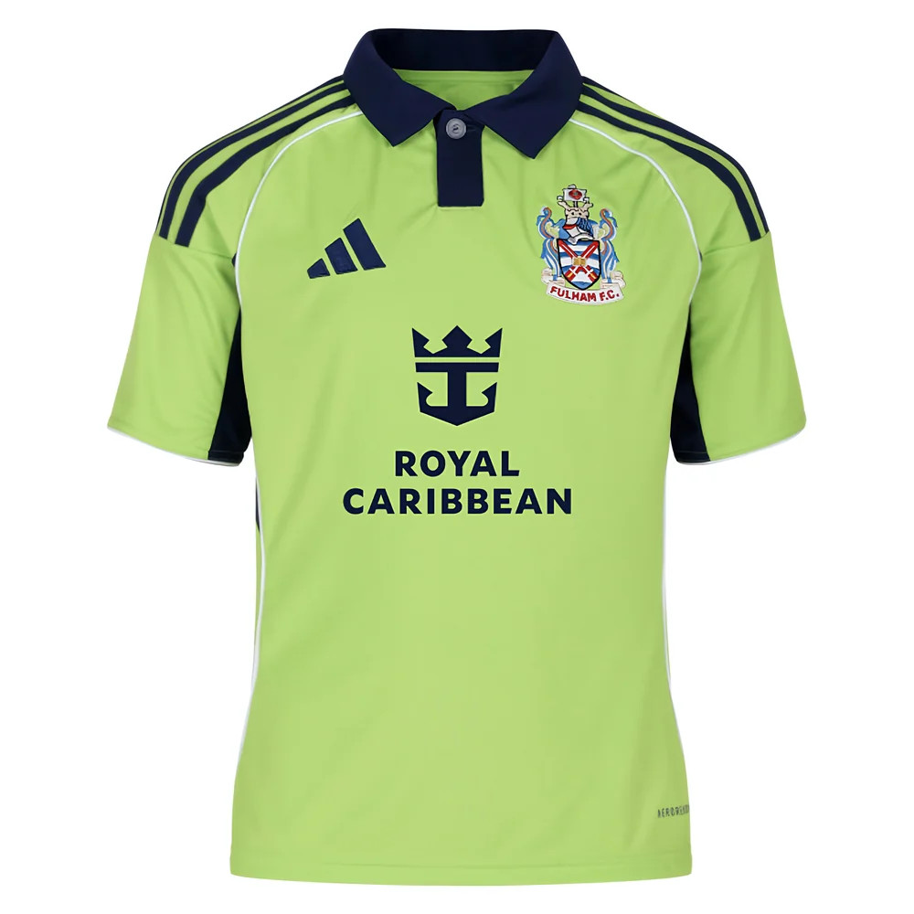 '25-'26 Fulham Away Shirt - Kids Polyester Made By: Adidas Unisex Kids Green Size 7-8