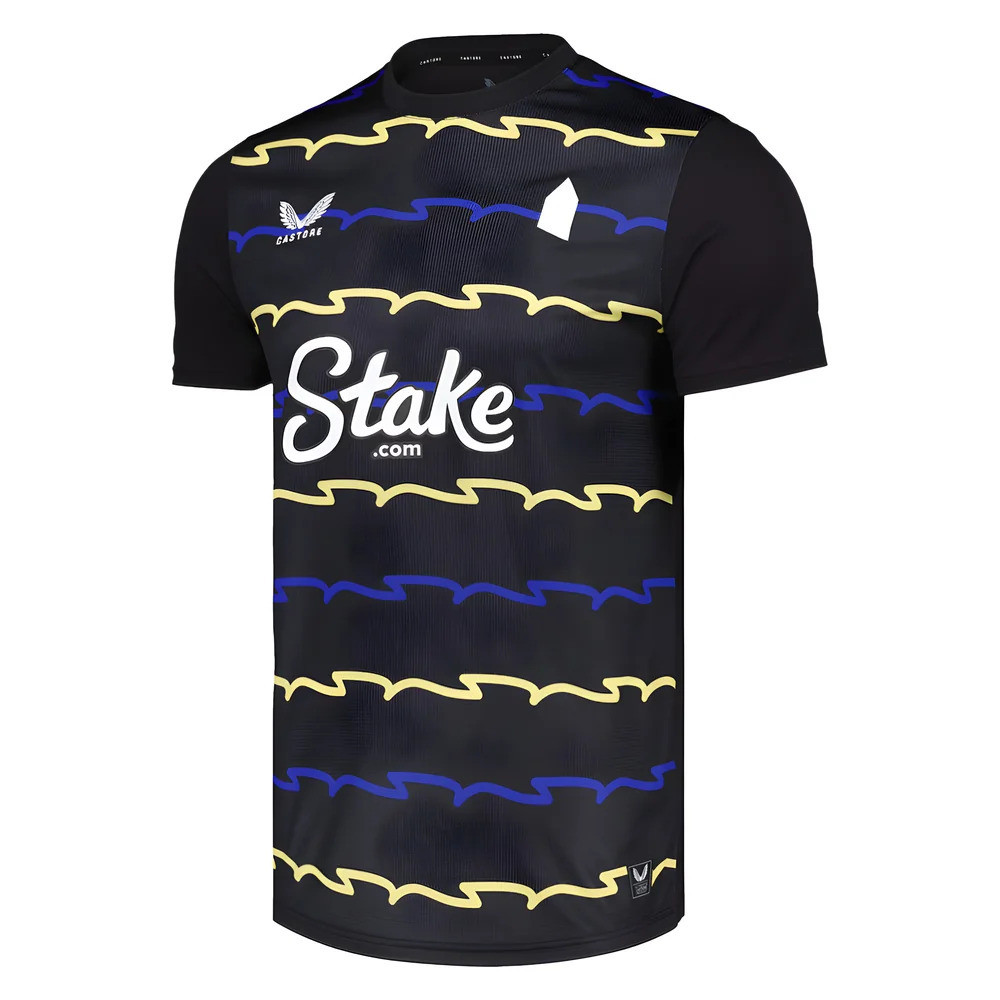'25-'26 Everton Third Shirt Polyester Made By: Castore Men's Black Medium