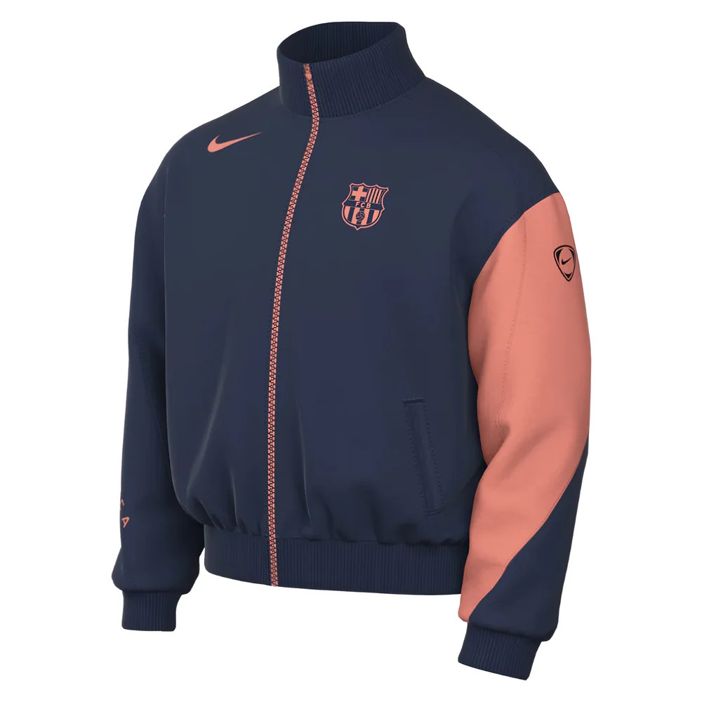 '25-'26 Barcelona Third T90 Dri-Fit Anthem Jacket (Navy) Polyester Made By: Nike Men's Navy Large