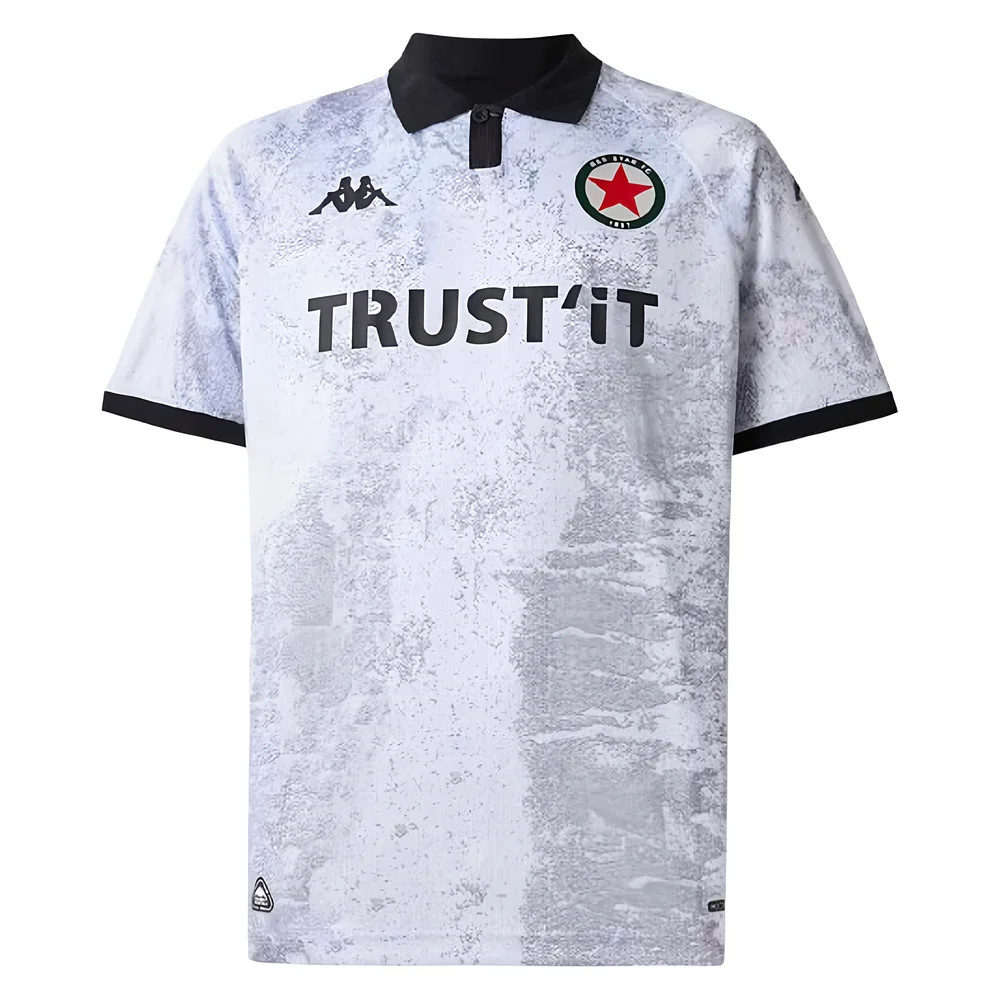 '25-'26 Star Paris Away Shirt Polyester Made By: Kappa Men's Red Large