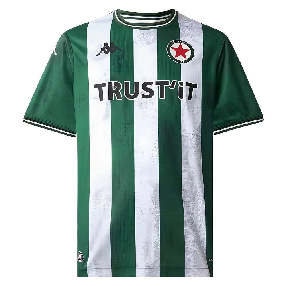 '25-'26 Star Paris Home Shirt Polyester Made By: Kappa Men's Red Small