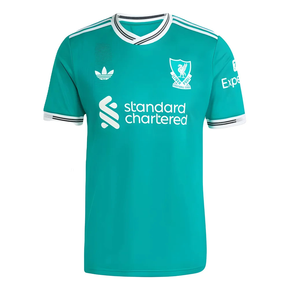 '25-'26 Liverpool Authentic Third Shirt Polyester Made By: Adidas Men's Green Medium