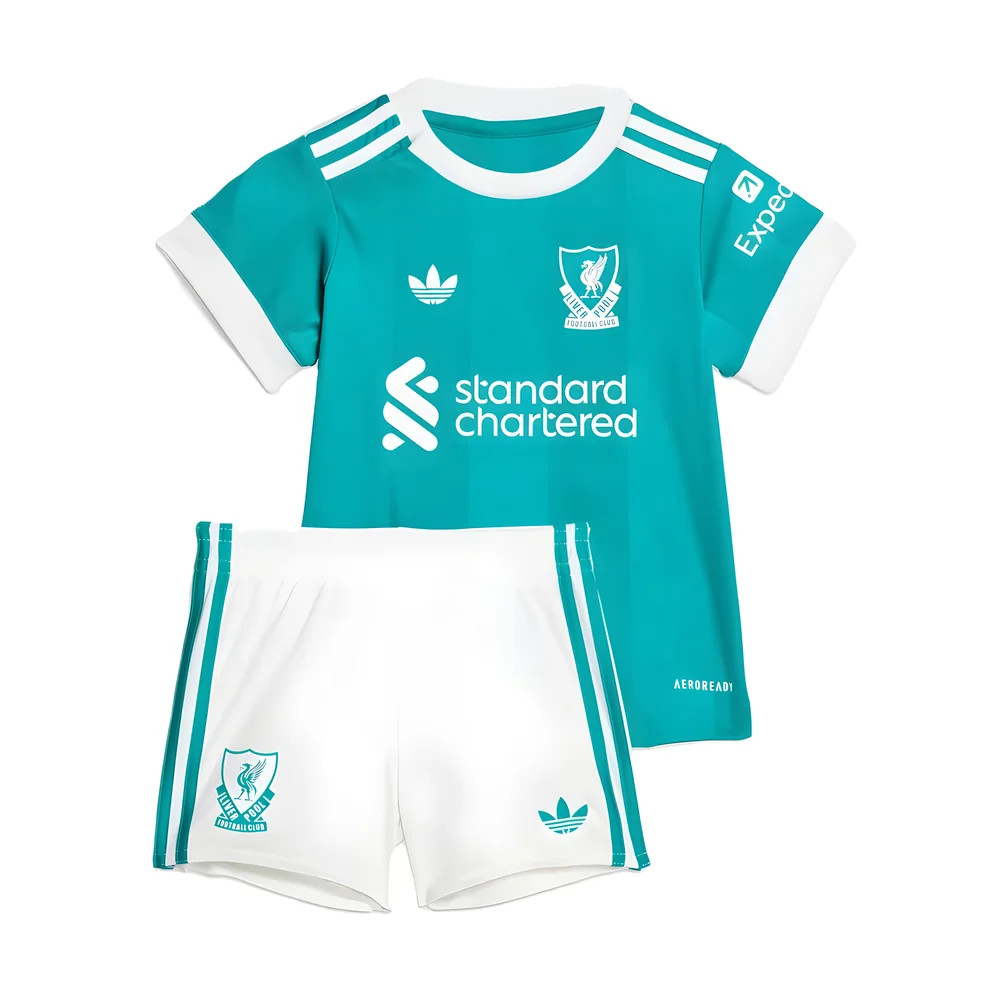 '25-'26 Liverpool Third Baby Kit Toddler's Polyester Made By: Nike Unisex Toddler Green 3-6 Mo