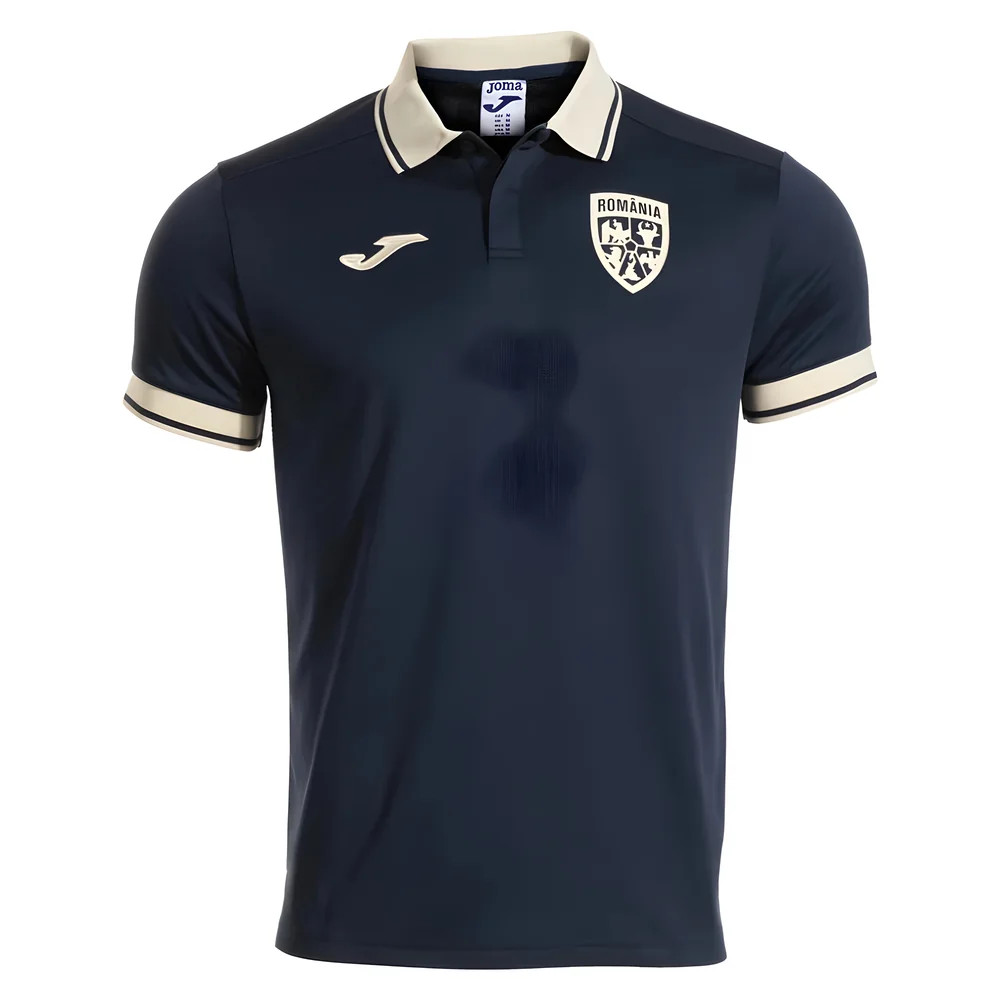 '25-'26 Romania Presentation Polo Shirt (Navy) Polyester Made By: Joma Men's Navy Xxl