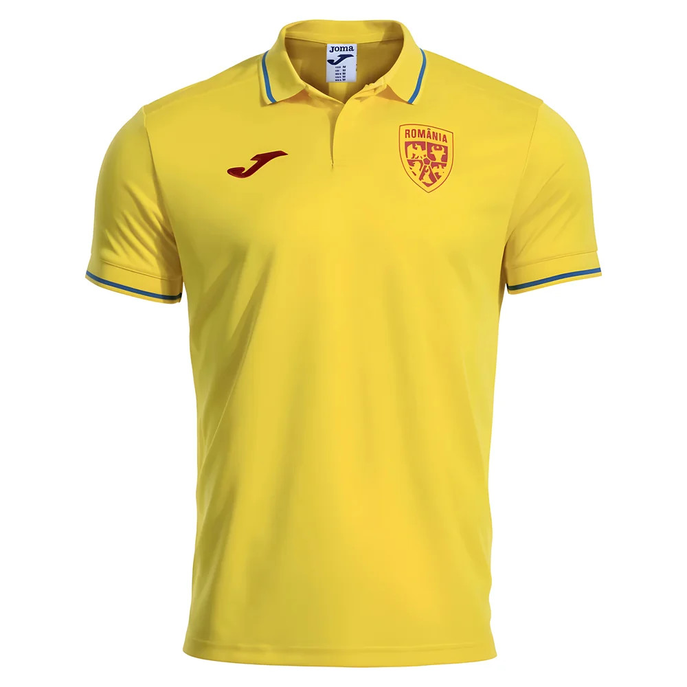'25-'26 Romania Presentation Polo Shirt (Yellow) Polyester Made By: Joma Men's Yellow Extra Large