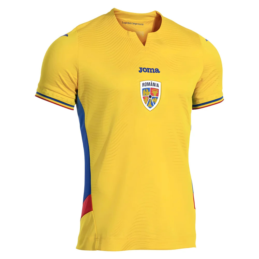 '25-'26 Romania Home Shirt Polyester Made By: Joma Men's Yellow Small