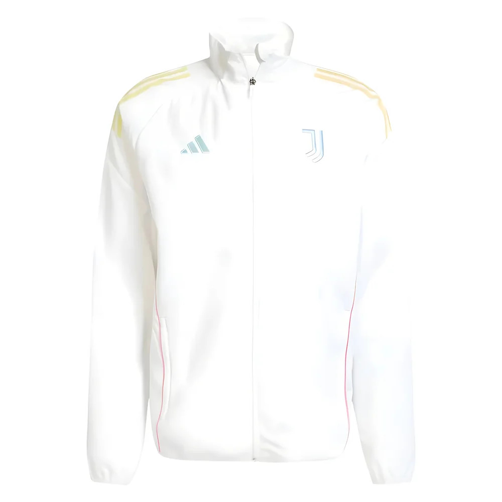 '25-'26 Juventus Presentation Jacket (White) Polyester Made By: Adidas Men's White Medium