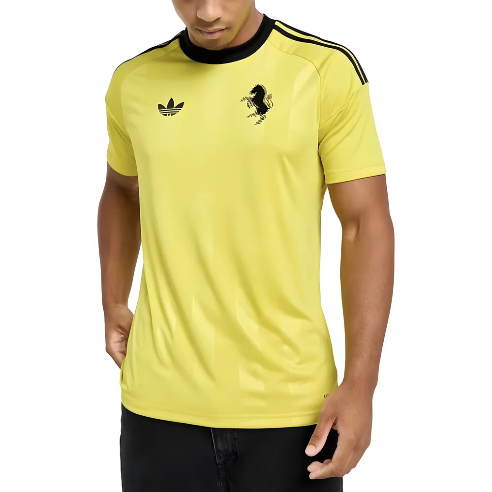 '25-'26 Juventus Third Goalkeeper Shirt (Pure Sulfur) Polyester Made By: Adidas Men's Yellow Medium
