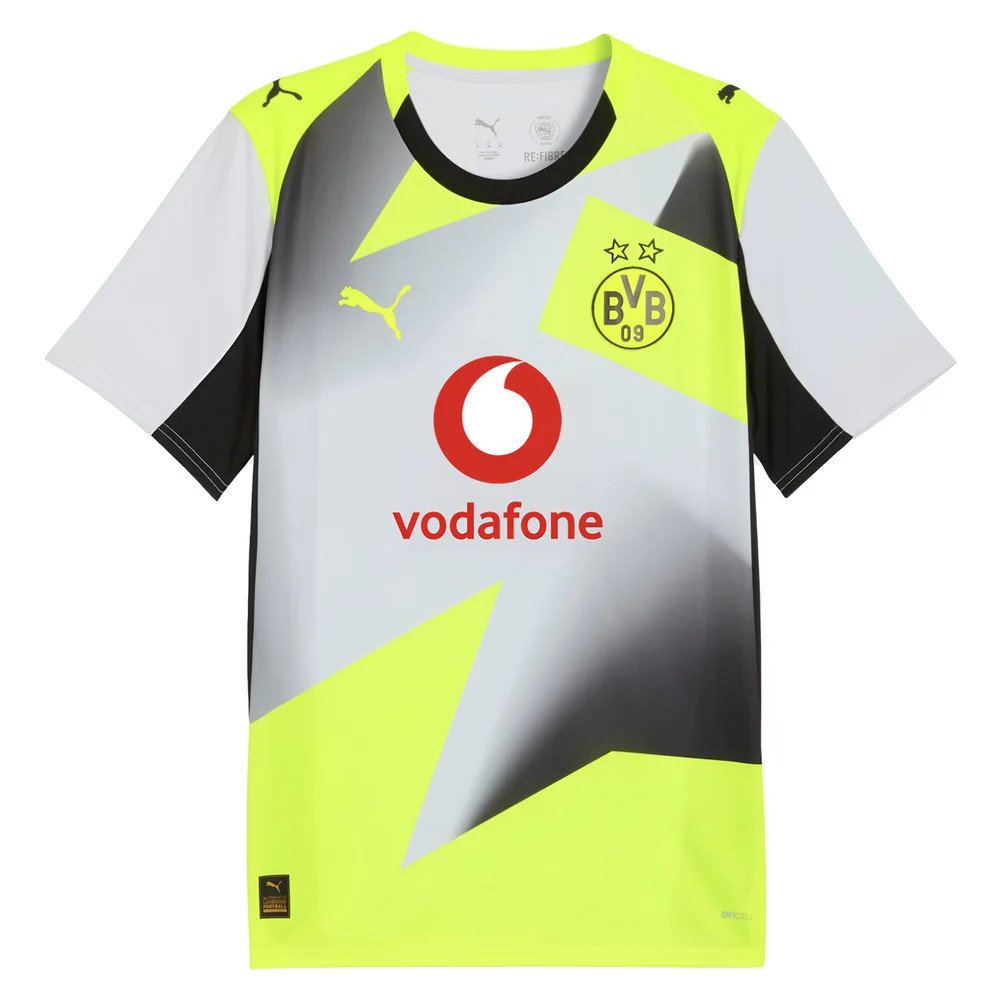 '25-'26 Borussia Dortmund Away Shirt Polyester Made By: Puma Men's Grey Large