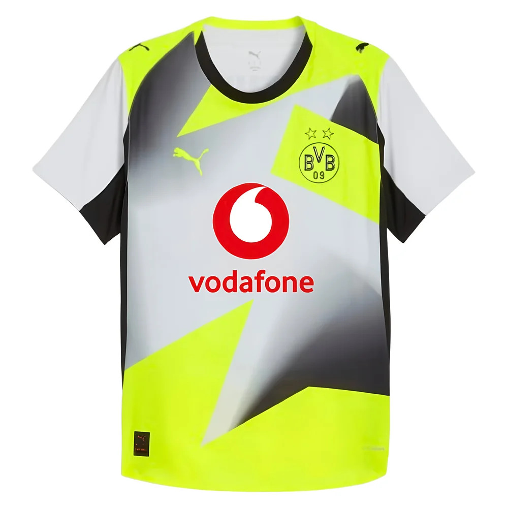 '25-'26 Borussia Dortmund Authentic Away Shirt Polyester Made By: Puma Men's Grey Medium