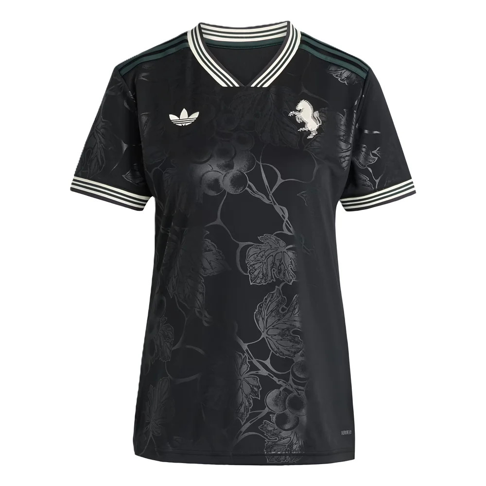 '25-'26 Juventus Third Shirt () Polyester Made By: Adidas Women's Black Medium