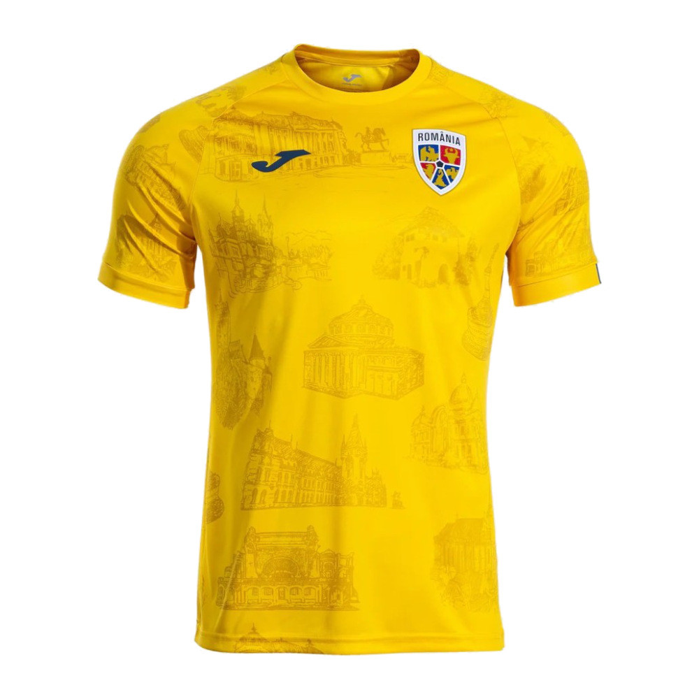 '25-'26 Romania Pre Match Shirt (Yellow) - Kids Men's Polyester Made By: Joma Boys Yellow Medium