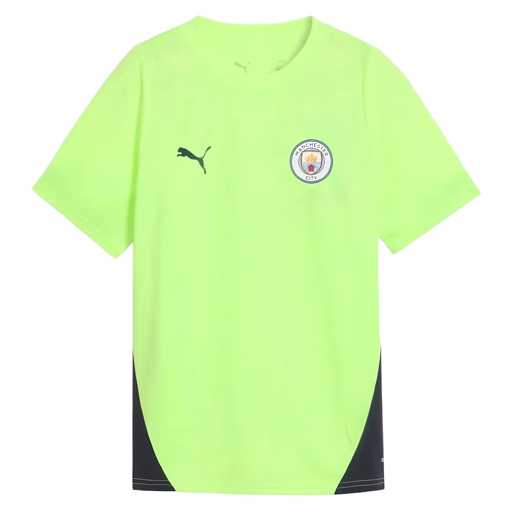 '25-'26 Man City Training Jersey (Fizzy Apple) - Kids Polyester Manchester City Made By: Puma Unisex Kids Yellow Size 9-10