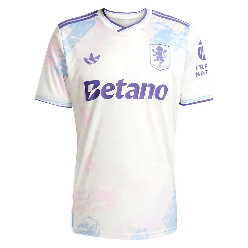 ’25-’26 Aston Villa Third Shirt Men’s White Polyester Made By: Adidas ’25-’26 Aston Villa Third Shirt Men’s White Polyester Made By: Adidas