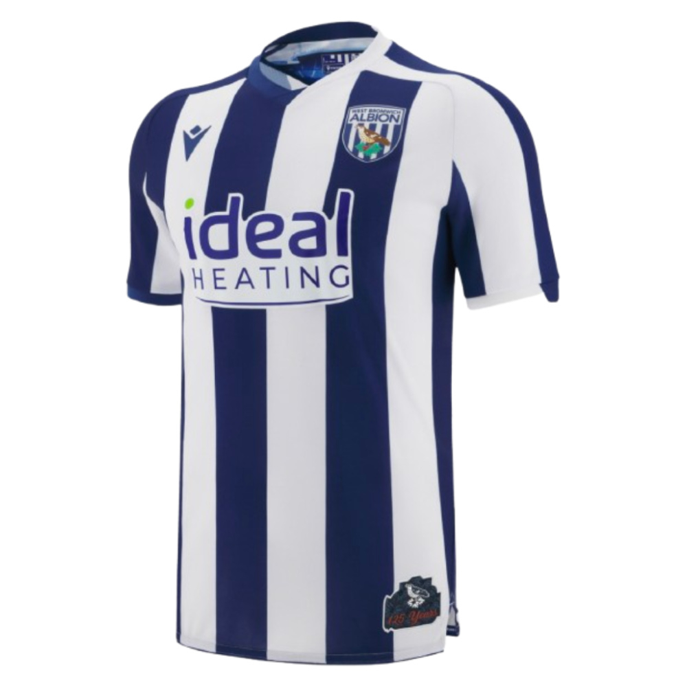 '25-'26 West Bromwich Albion Wba Home Shirt Polyester Made By: Macron Men's Navy Xxl