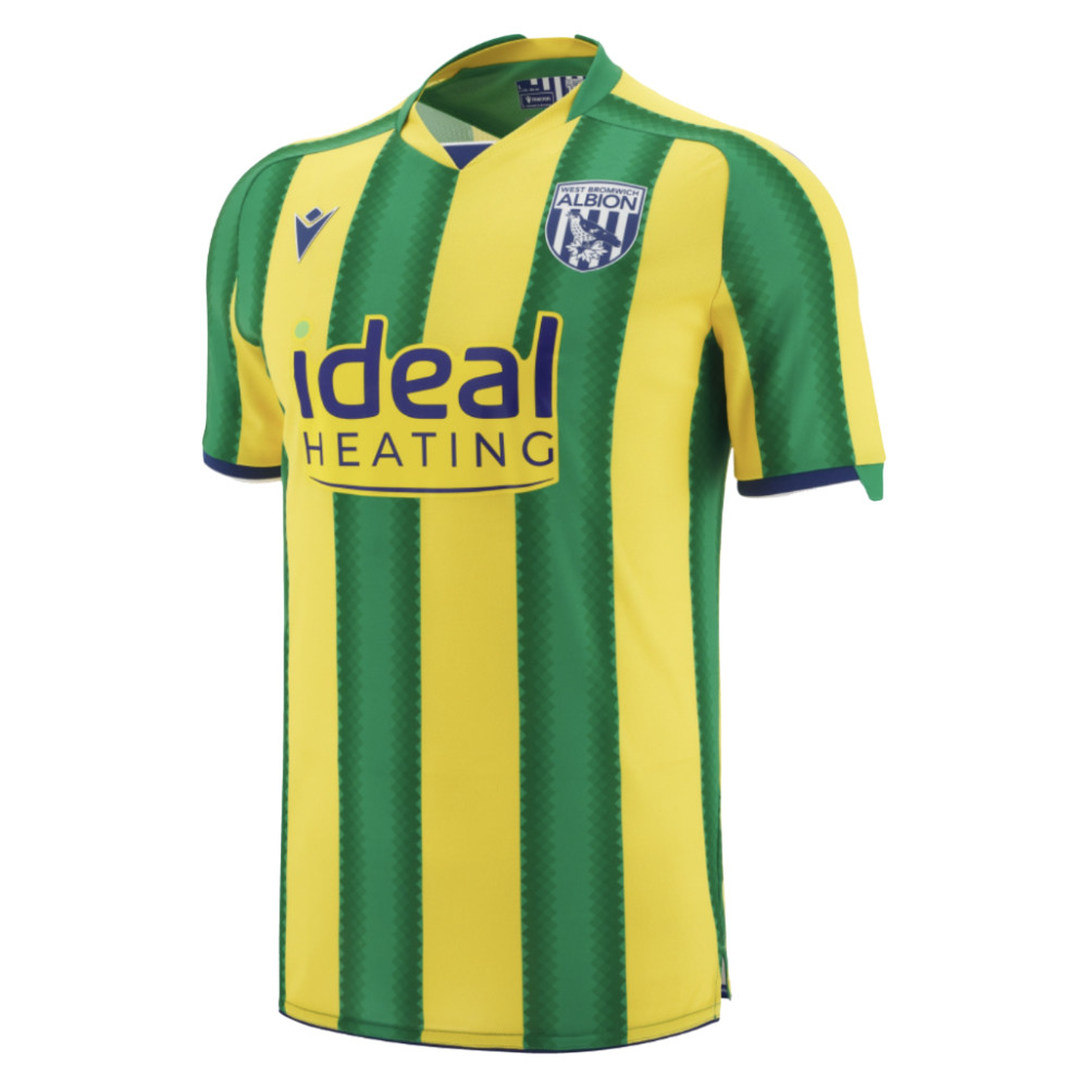 '25-'26 West Bromwich Albion Wba Away Shirt Polyester Made By: Macron Men's Yellow 3XL