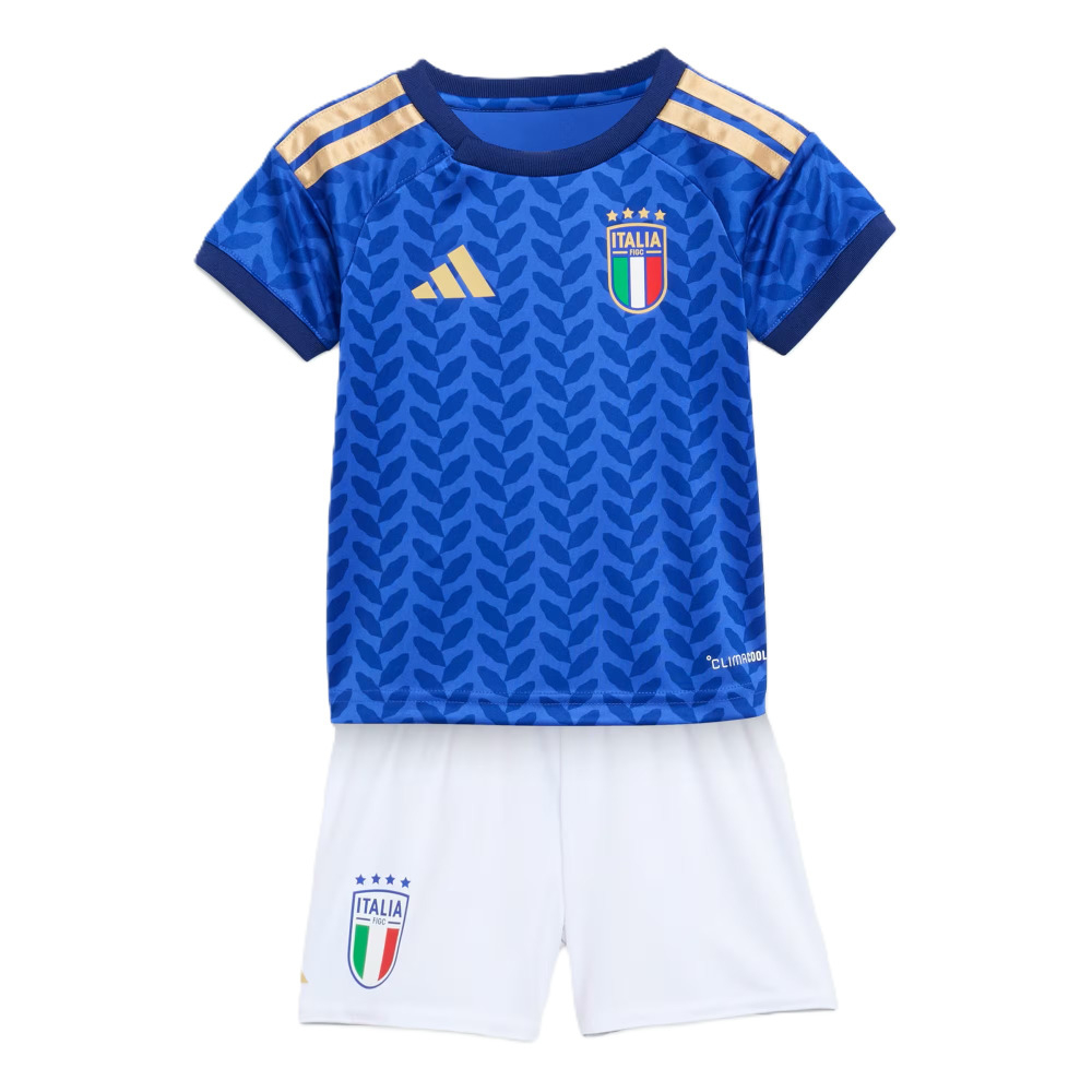 '26-'27 Italy Home Baby Kit Toddler's Polyester Made By: Adidas Unisex Toddler Blue 3-6 Mo