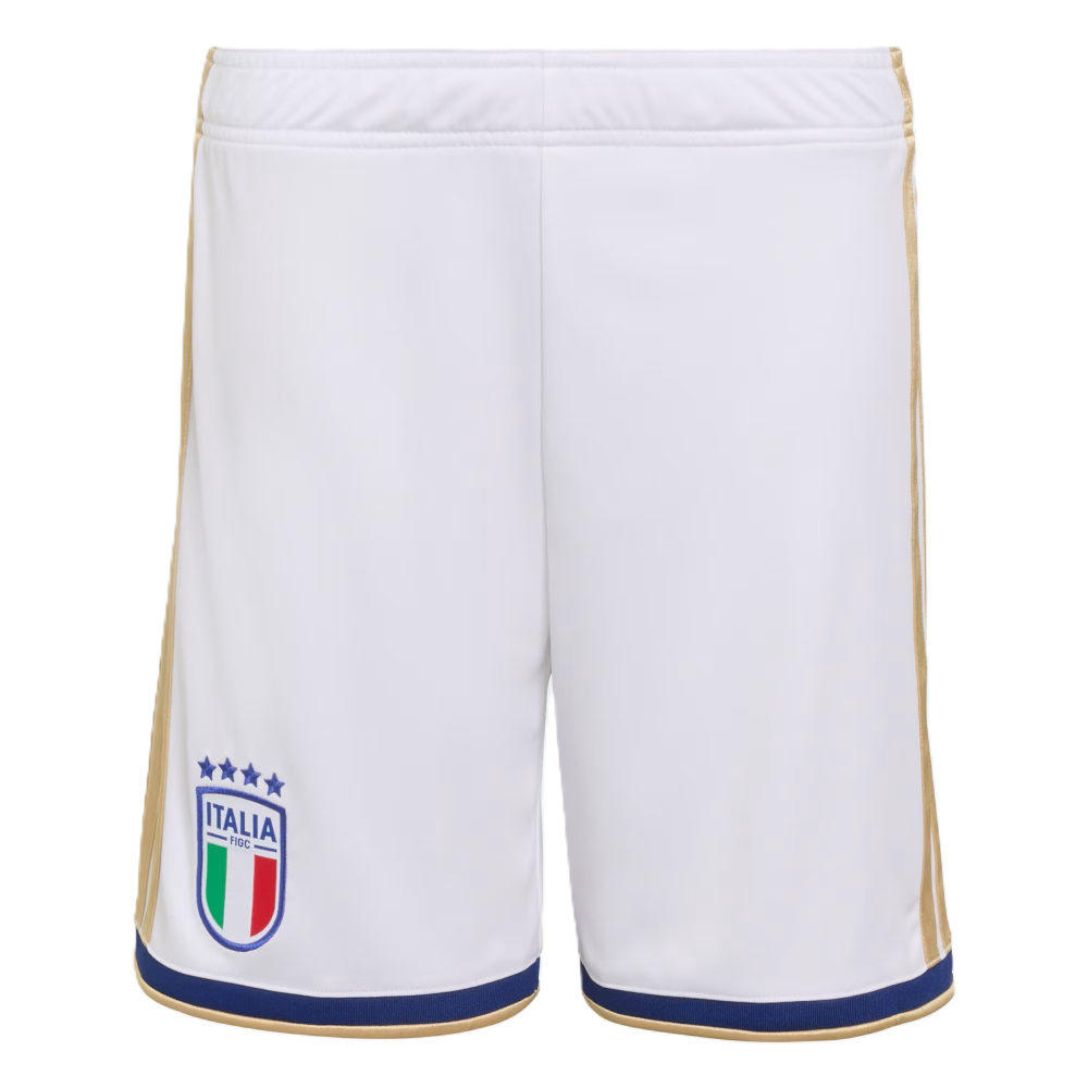 '26-'27 Italy Home Shorts (White) - Kids 22 Waist Polyester Made By: Adidas Unisex Kids White 28 Waist