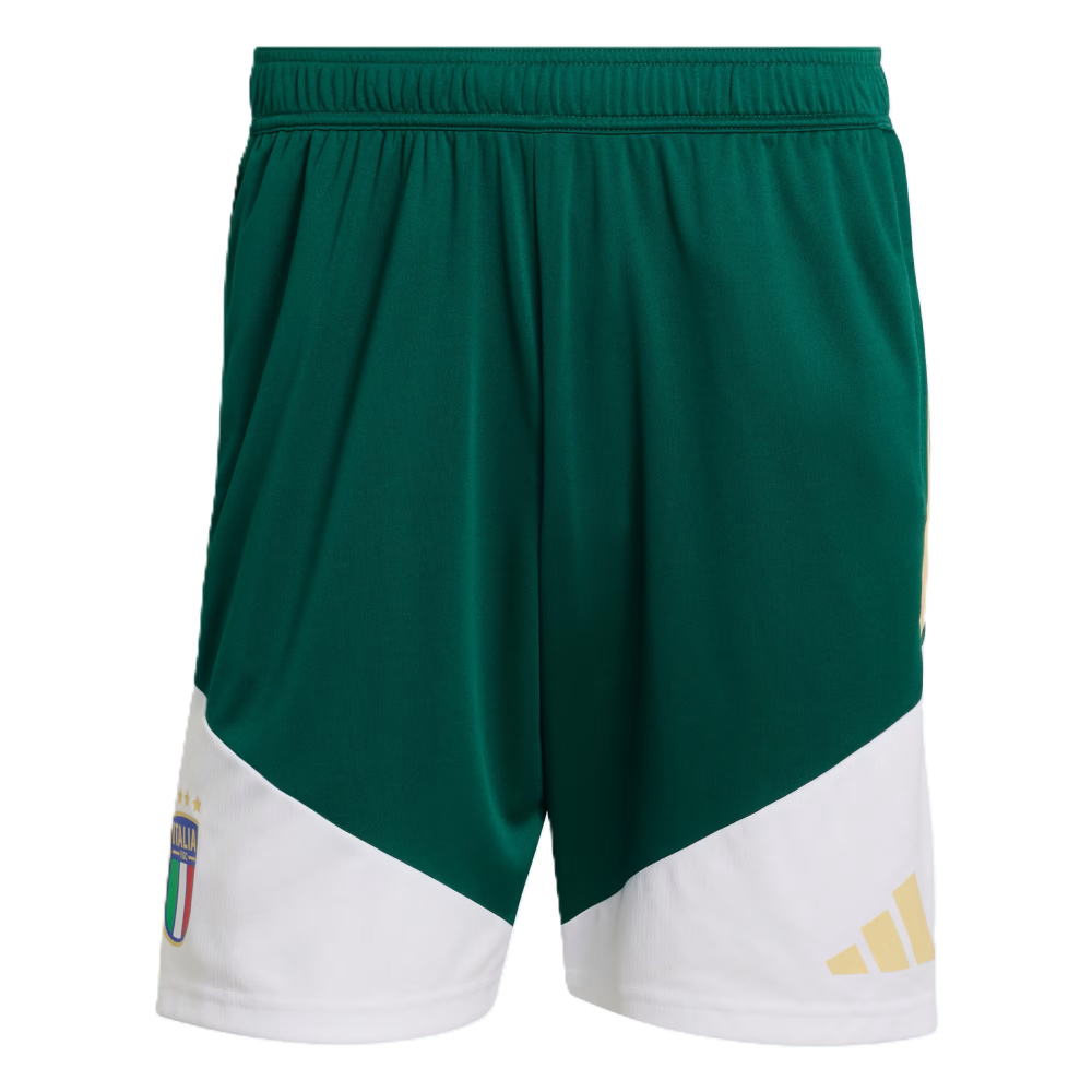 '26-'27 Italy Training Shorts (Green) Polyester Made By: Adidas Men's Green Medium