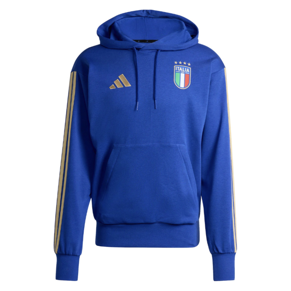 '26-'27 Italy Dna Hoody (Blue) Polyester Made By: Adidas Men's Blue 3XL
