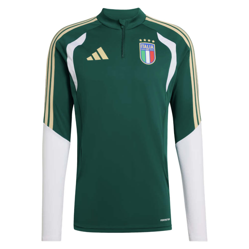 '26-'27 Italy Training Top (Green) Polyester Made By: Adidas Men's Green Medium