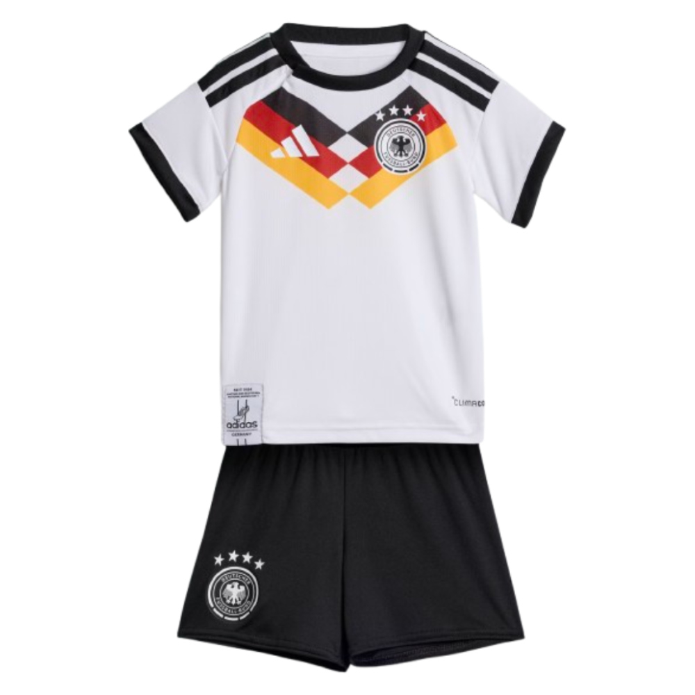 '26-'27 Germany Home Baby Kit Toddler's Polyester Made By: Adidas Unisex Toddler White 3-6 Mo