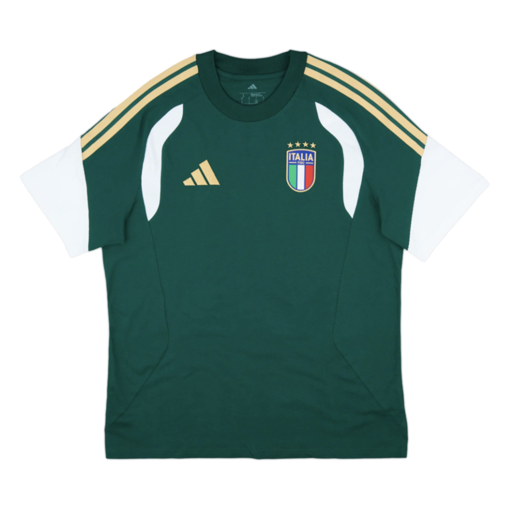 '26-'27 Italy Training Tee (Green) Polyester Made By: Adidas Men's Green Medium