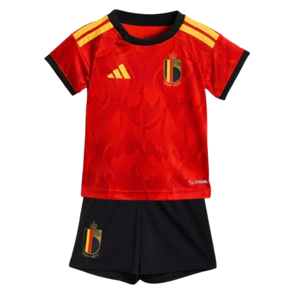 '26-'27 Belgium Home Baby Kit Toddler's Polyester Made By: Adidas Unisex Toddler Red 6-9 Mo