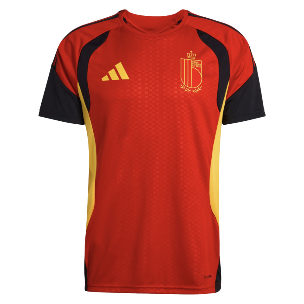 '26-'27 Belgium Training Jersey (Red) Polyester Made By: Adidas Men's Red Xxl