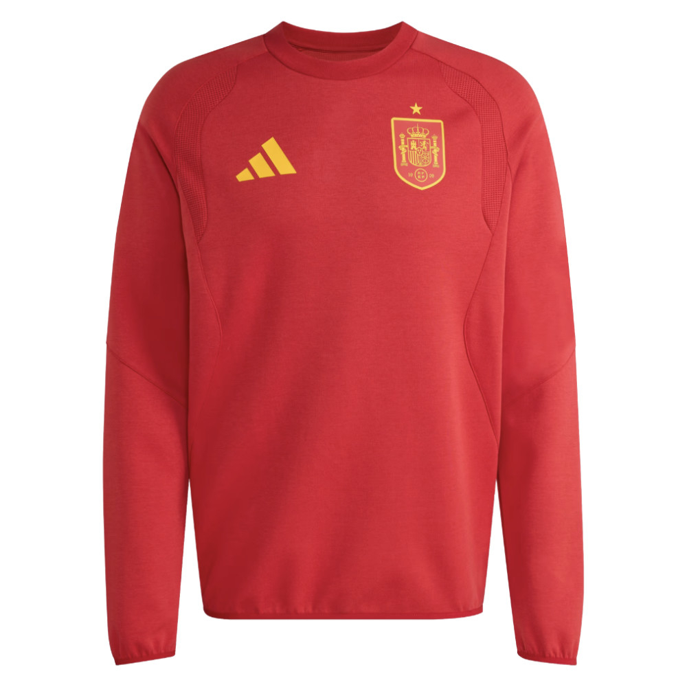'26-'27 Spain Travel Crew (Red) Polyester Made By: Adidas Men's Red Small